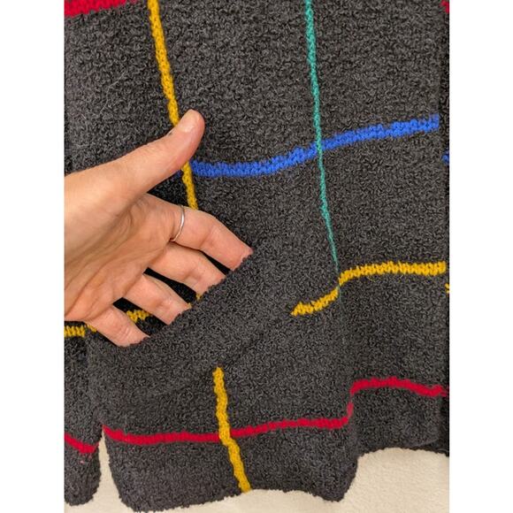 90s I.B. Diffusion Checkered Cardigan - Picture 4 of 4